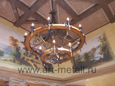 large forge chandelier
