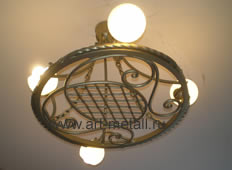 Wrought iron chandelier