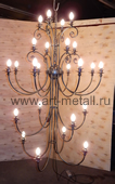 Large wrought iron chandelier