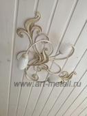 Wrought iron ceiling chandelier